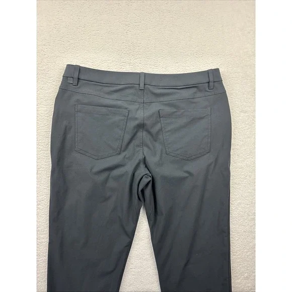 LULULEMON ABC Classic Fit‎ Warpstreme Mens Pants Size 36 Gray 5-Pocket Chino EUC